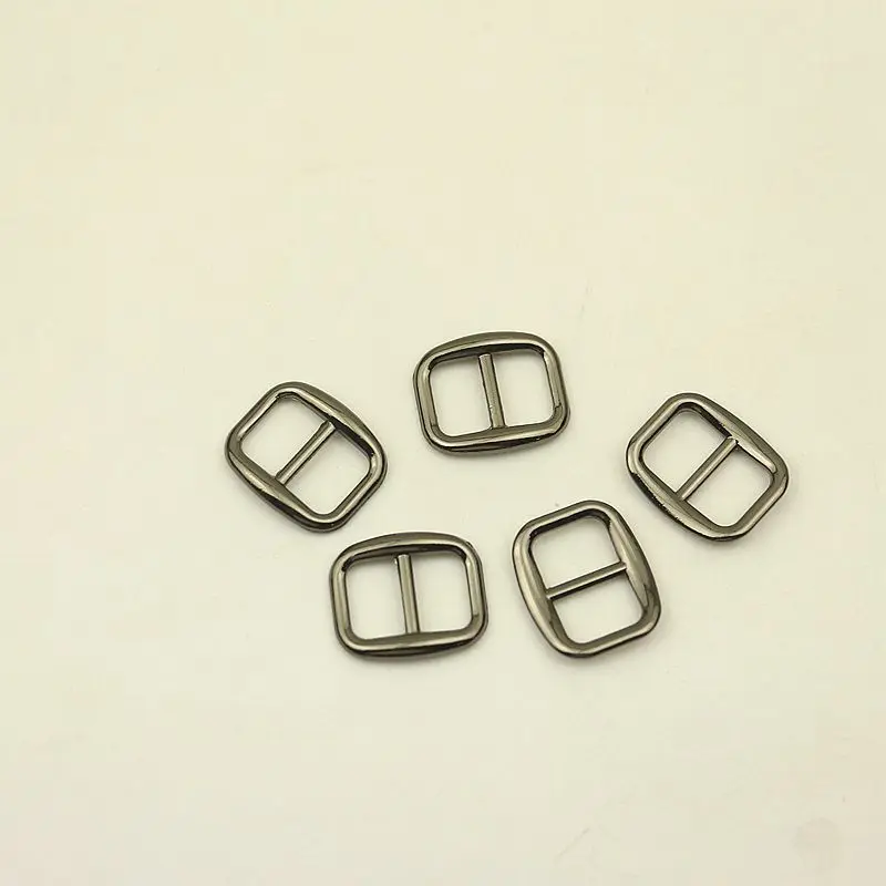 50Pcs 9mm Mini Metal Tri-Glide Slider Adjustable Buckle Bag Backpack Webbing Strap Hooks Clasp DIY Sewing Hardware Accessory