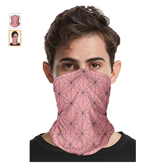 

5 шт. легкий и дышащий шарф, повязка на голову, наручный браслет, маска, повязка на голову, бесшовный дышащий шейный бандаж, защита для рта для ...