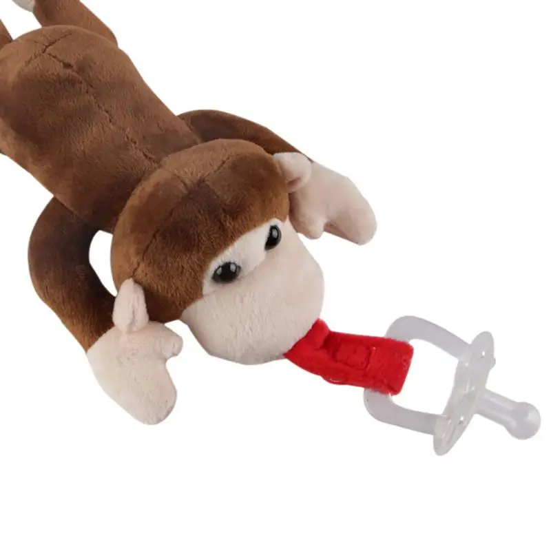 Пустышки для маленьких мальчиков и девочек соски с цепочкой плюшевые детские