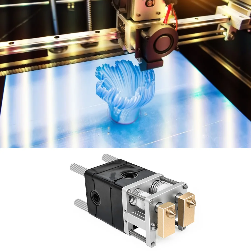 

3D Printer Dual Extruder Nozzle Head 0.4mm Nozzle 3D Printing Machine Accessory for Ultimaker 2