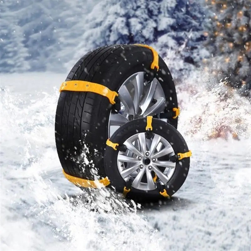 

10PCS Snow Chains for Car Emergency Anti Slip Tire Traction Chains Universal Tire Security Chains for Snow/Mud/Hill Climbing