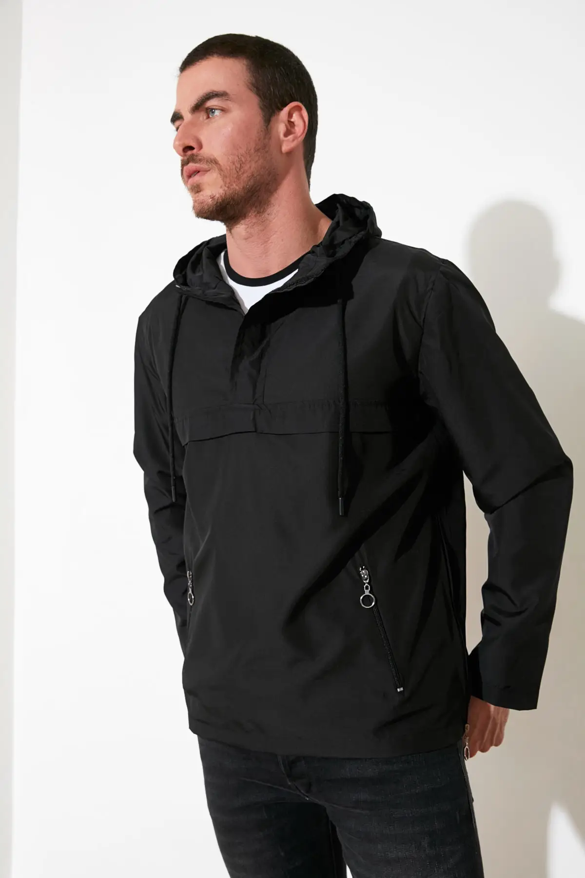 

Trendyol Male Half Zipper Detail Coat TMNSS20MO0003