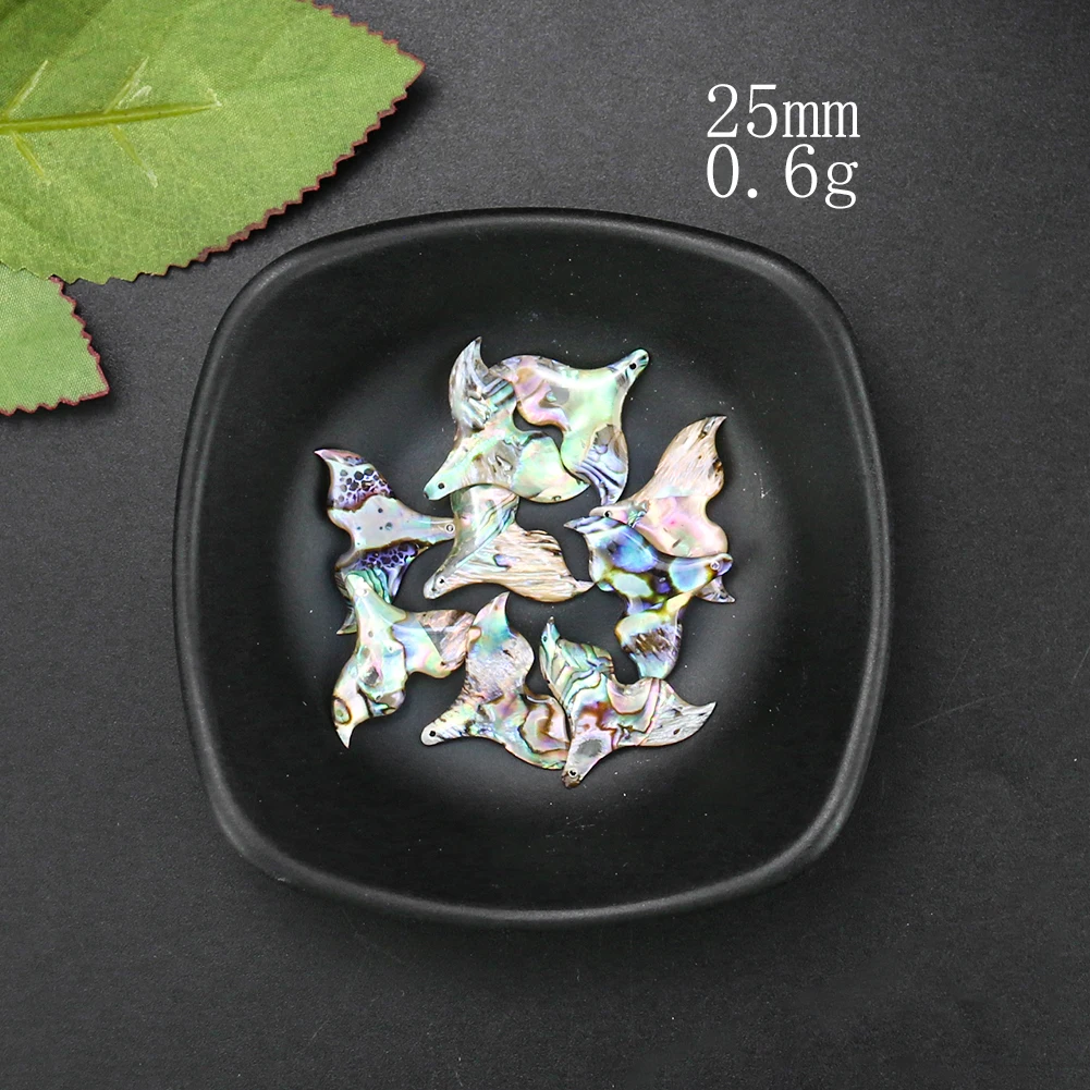 5 шт. натуральная перламутровая раковина рыбий хвост Очаровательные Подвески