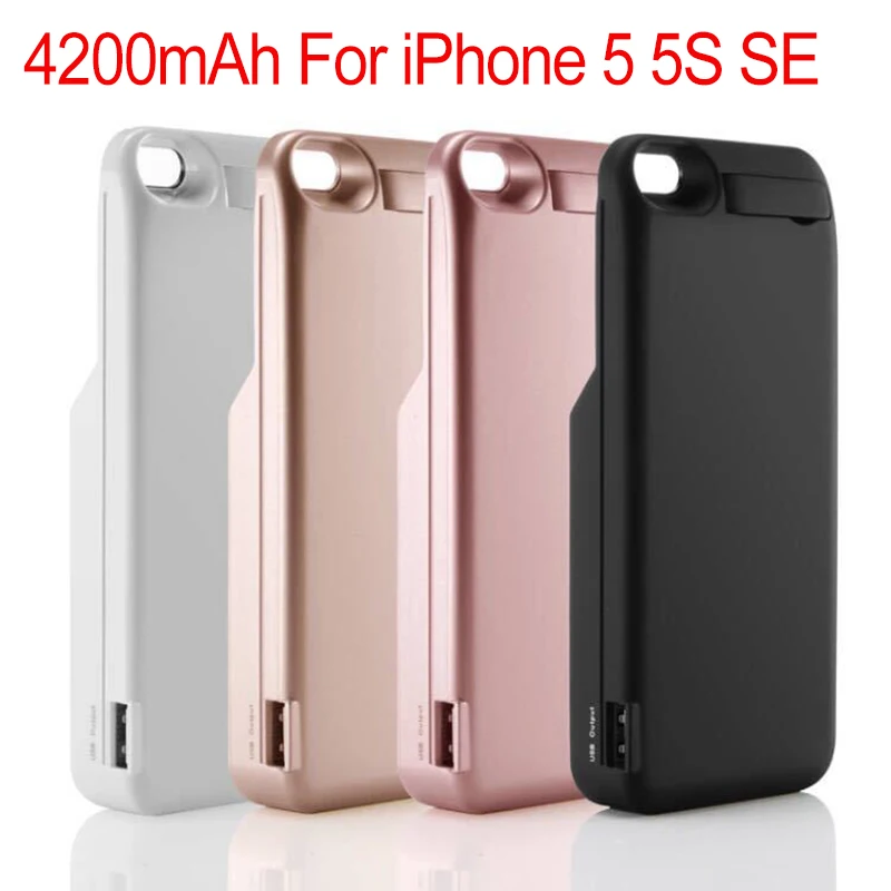 Портативный внешний аккумулятор 4200 мАч чехол для резервного зарядного