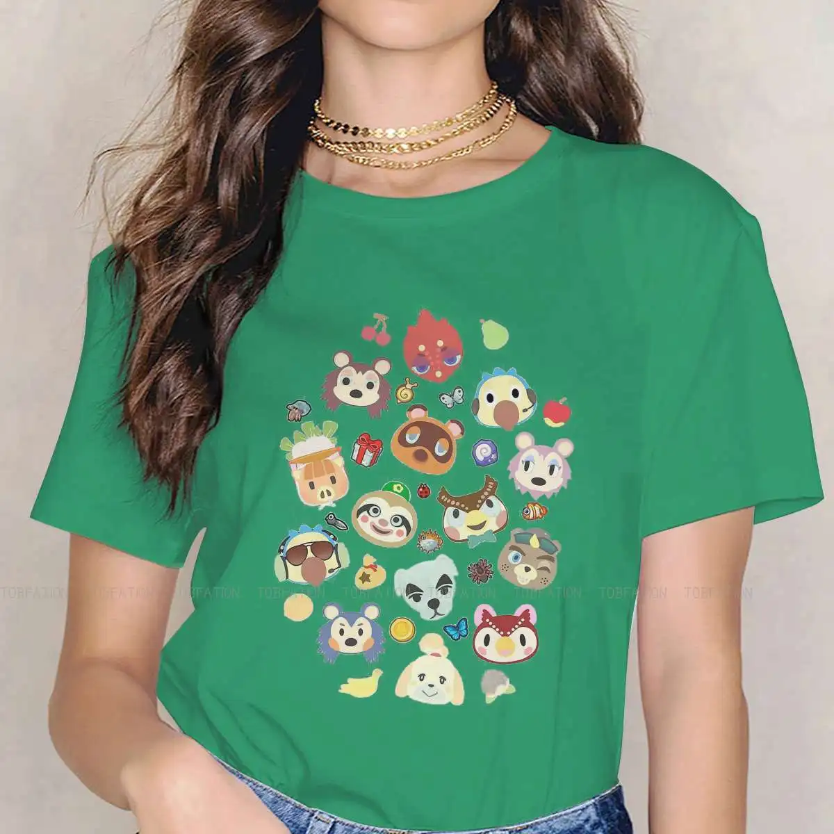 

Cute Villagers Unique TShirt for Girl Animal Crossing：Pocket Camp Creative 4XL 5XL Gift Clothes T Shirt Short Sleeve Hot Sale