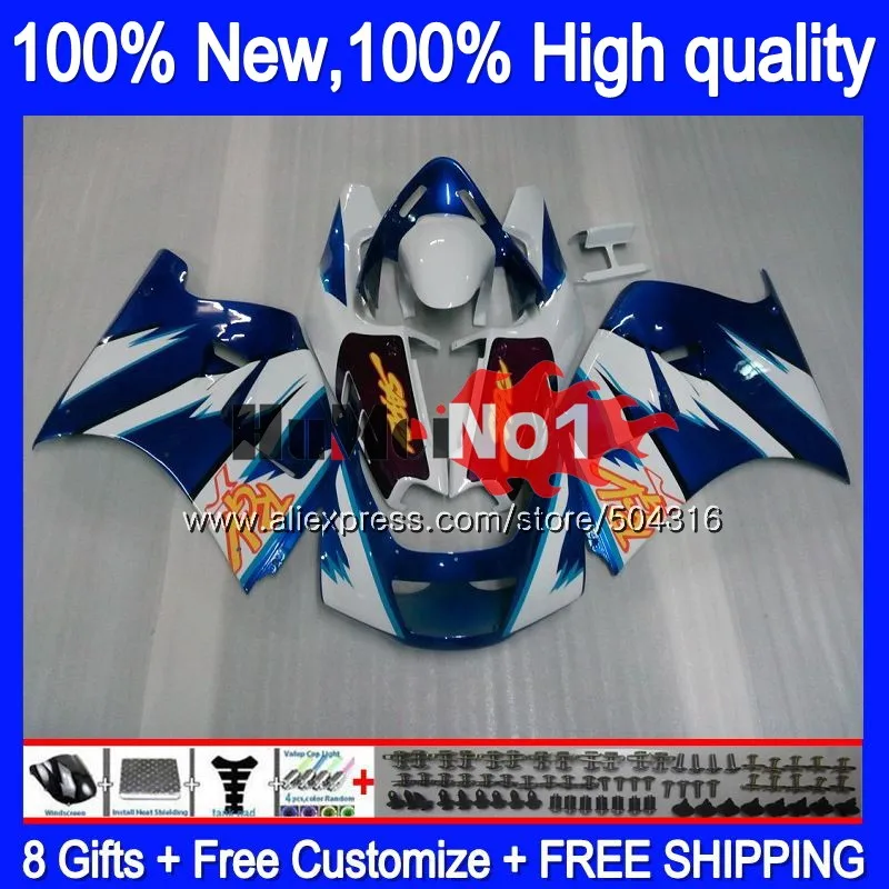 

Body For SUZUKI RGV 250 VJ22 RGVT250 SAPC VJ23 Blue white 42MC.2 RGV-250 VJ 23 RGV250 1995 1996 1997 1998 95 96 97 98 Fairing
