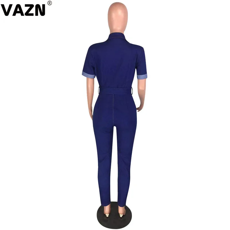 VAZN WYNZ8219 новый продукт 2019 летний сексуальный женский темно-синий комбинезон с