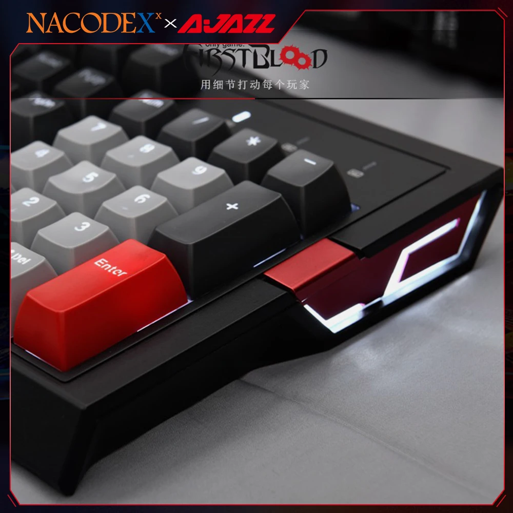 Проводная Механическая игровая клавиатура AJAZZ NACODEX F11 с 104 клавишами PBT Cherry Switch
