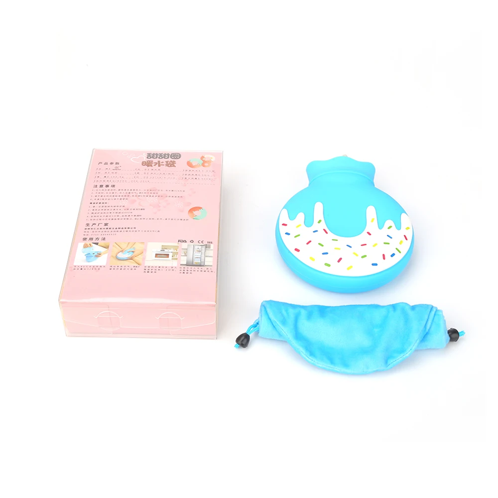 Прекрасный мультфильм Пончик форма Рука теплая грелка зимняя Мини силиконовая