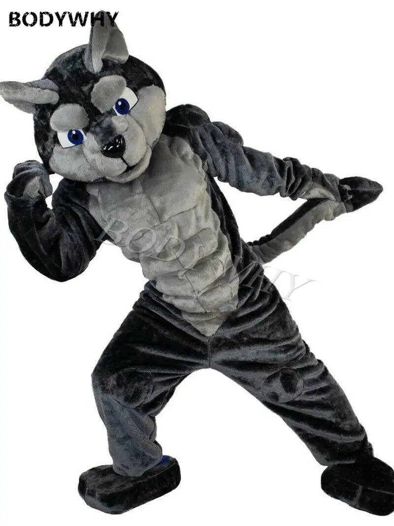 Хаски волка и собаки из мультфильма костюм фурри талисмана Косплэй Фурсьют