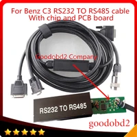car cable for benz compact 3 star tool diagnostic tool auto diagnostics mb star c3 obd rs232 to rs485 cable with pcb chip on box