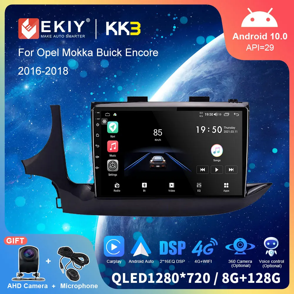 

Автомагнитола EKIY KK3 на Android для Opel, Mokka, Buick Encore 2016-2018, GPS-навигация, мультимедийный плеер, стереопроигрыватель, автомагнитола, без DVD, 2Din