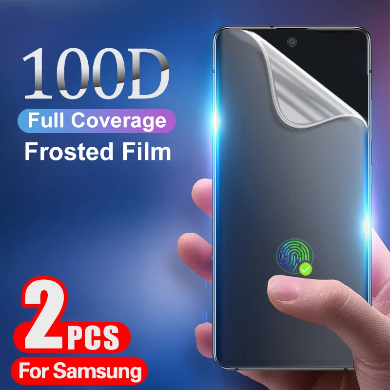 Matte Screen Protector For Samsung Galaxy S21 Ultra S20 FE S10 Plus Note 20 10 Lite Hydrogel Film A72 A71 A70 A52 A51 A50 A32