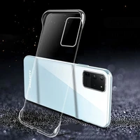 transparent pc hard phone case for samsung galaxy s22 s20s21fe s10 s20 s21 s9 plus note20 10 plus borderless thin cover
