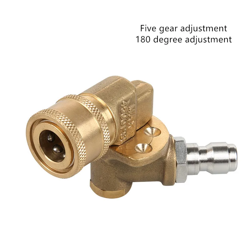Пятискоростная Регулируемая насадка из чистой меди Поворотный соединитель для