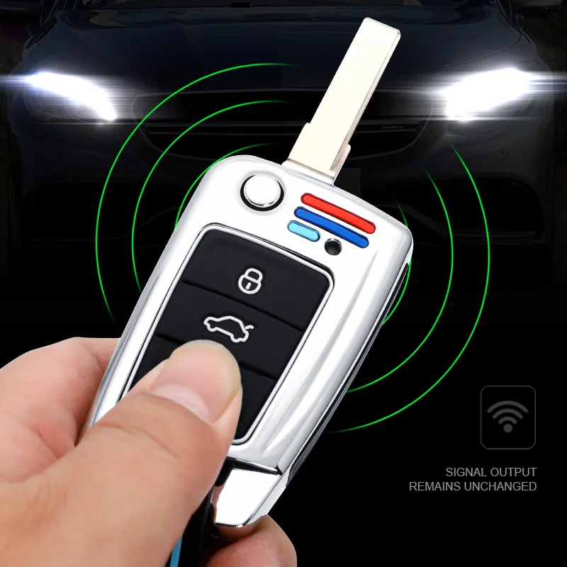 Чехол для автомобильного ключа Volkswagen VW Golf 7 gti mk7 r Touran Skoda Octavia 3 Superb Karoq Kodiaq Seat Leon mk3