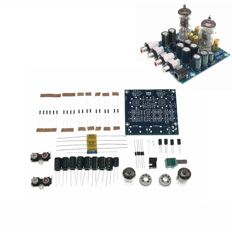 Буфер для наушников DIY Kit модуль стерео потенциометра AC 12V клапан 6J1 трубка