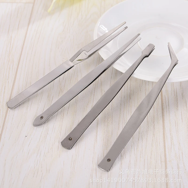 4 шт./компл. Пинцет для поделок моделирования пайки торговли рабочий инструмент