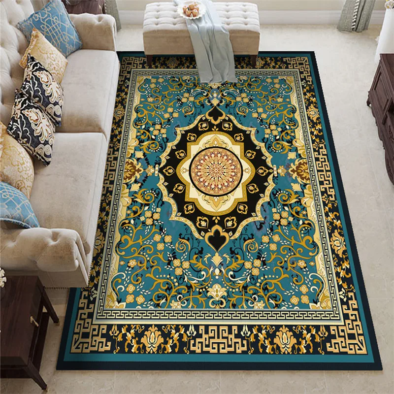 

Vintage Ethnic Style Carpet In The Bedroom Room Rugs Carpet In The Living Room Lounge Rug 3d Floor Carpet Caffee Table Floor Mat