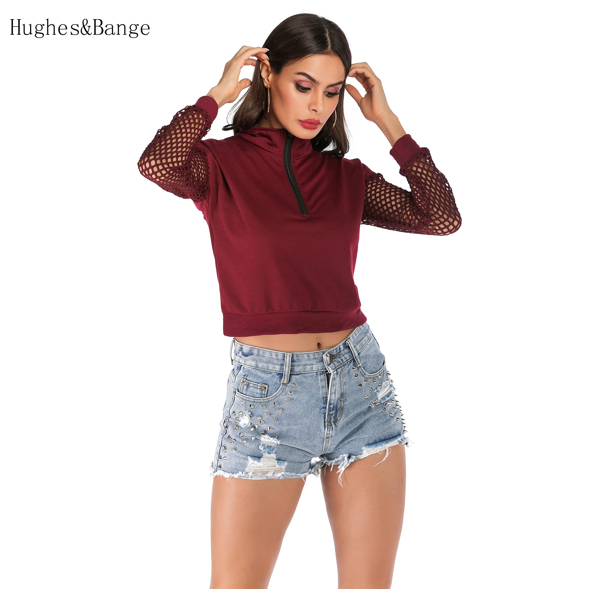 Красная Женская толстовка с длинным рукавом модная женская Свободная удобная