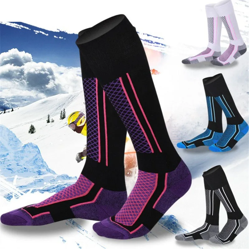 Winter Warm Long Socks For Outdoor Cycling Football Climbing Hiking Camping Snowboard Thermal Ski Children Men Women | Спорт и