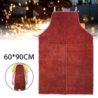 1pc welding apron welder heat insulation protection cow leather apron safety workwear welding equipment 60cm90cm