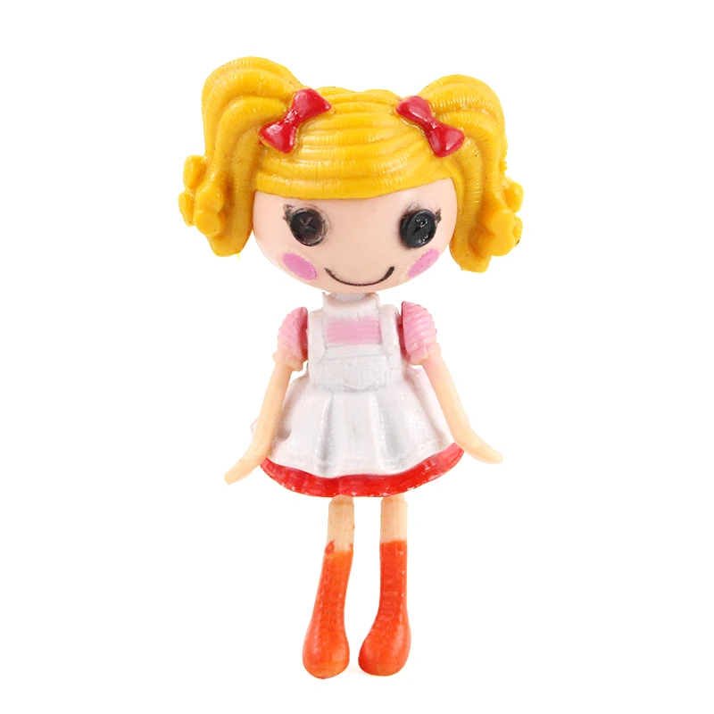 8 шт./компл. Мини Lalaloopsy фигурки из ПВХ куклы игрушка объемная пуговица глаза