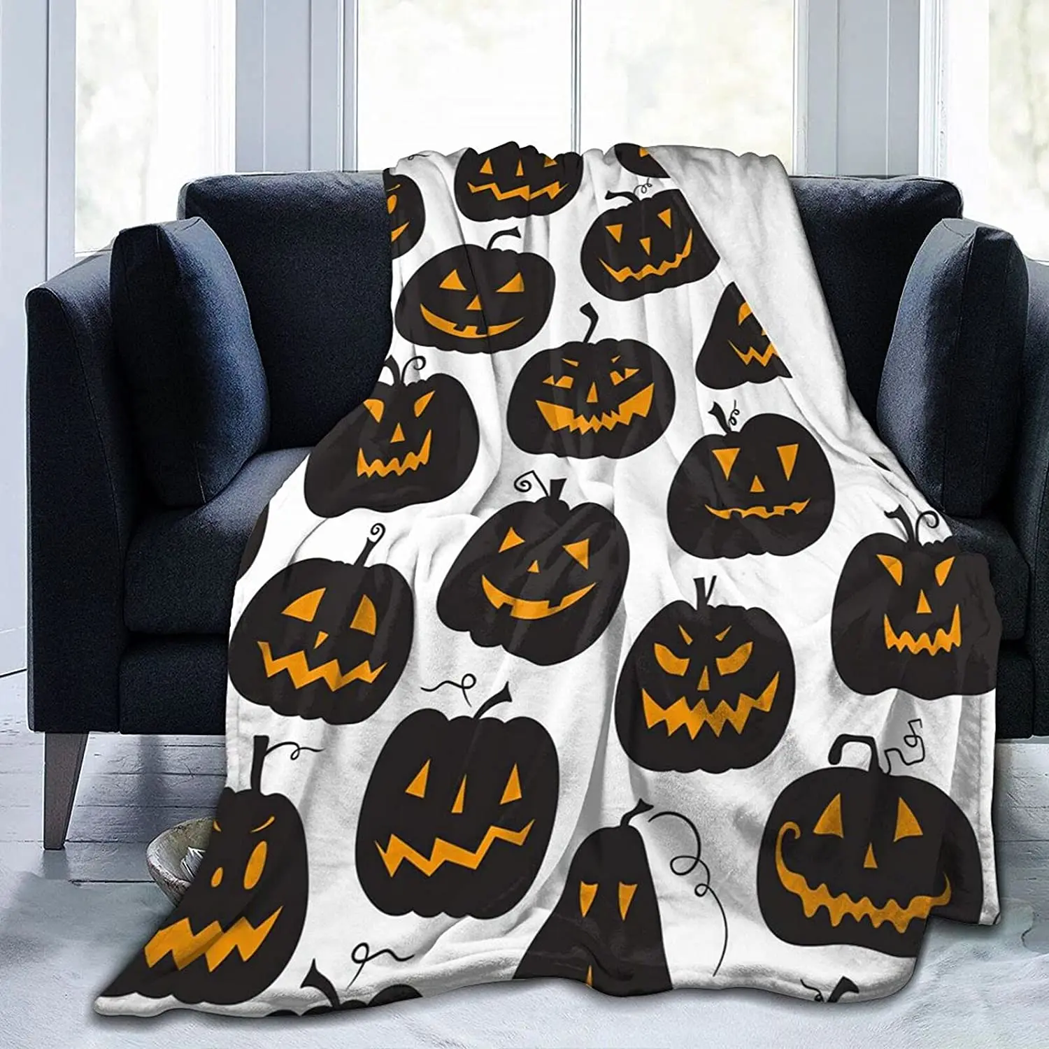 

Halloween Throw Blankets for Couch Sherpa Fleece Blanket Faux Fur Blanket Super Soft Blanket Bed Warm Blanket Suitable
