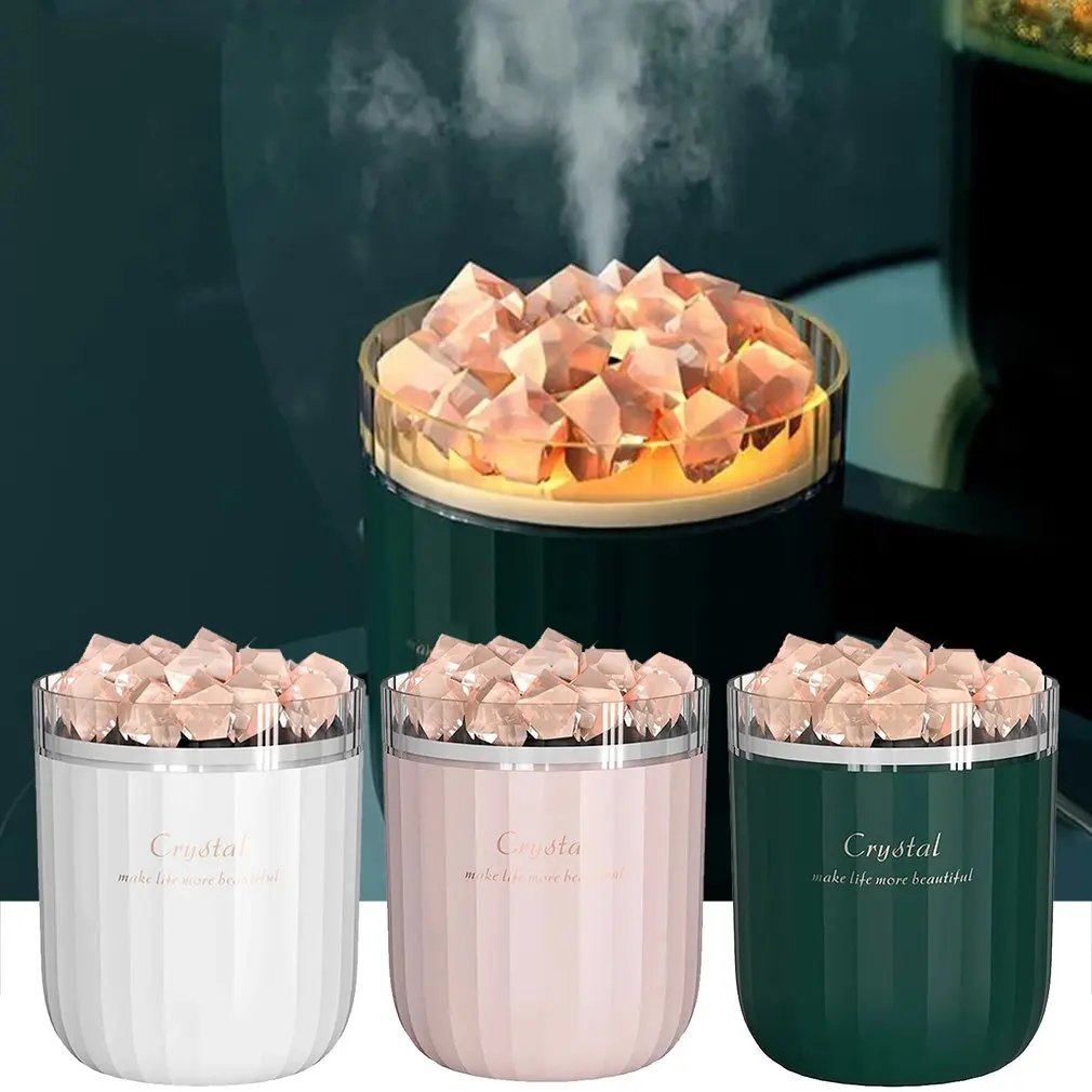 

Salt Stone Humidifier USB Charging Silent Automatic Humidification Convenient Vehicle Desk Top Humidifier With Light