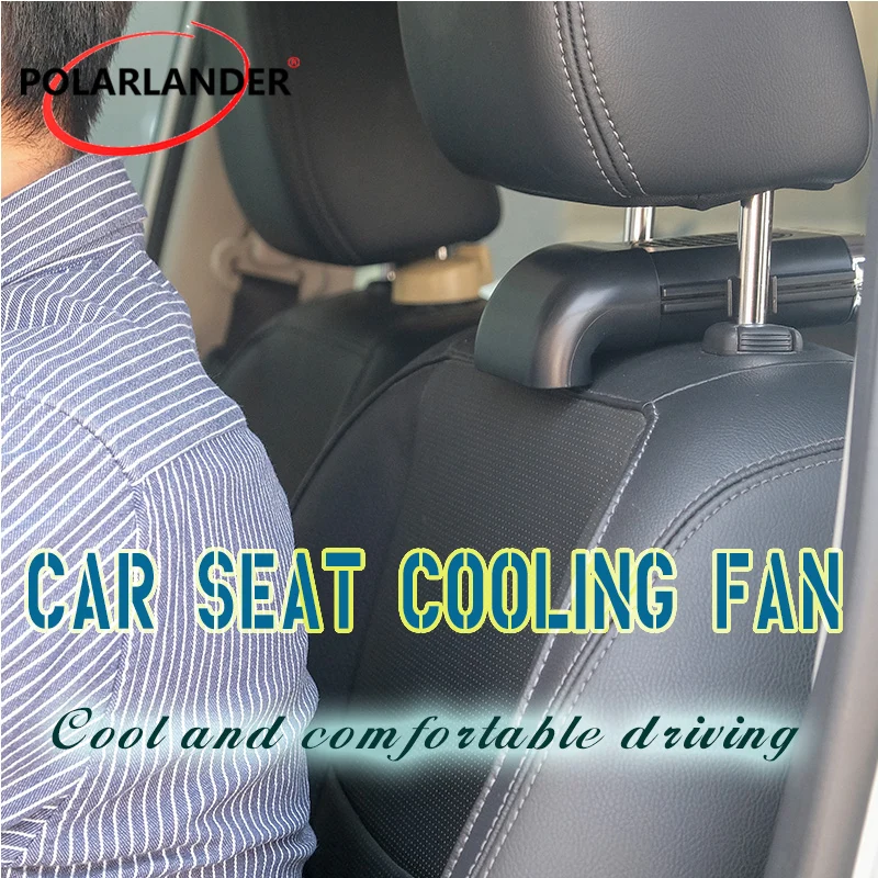 

Car Fan Car Seat Backrest with Headrest Rods Car Accessories White / Black Vehicle Multifunctional 3 Wind Speed ABS Portable USB