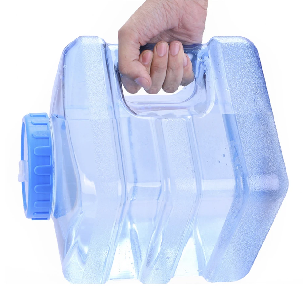 

Eco-friendly Handheld PC Tea Bucket Drinking Bucket PC Water Tank with Faucet Portable Car Driving Water Tank Container