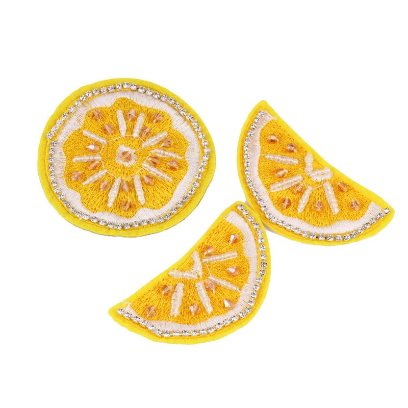Вышитые бисером нашивки с изысканными фруктами для одежды искусственная