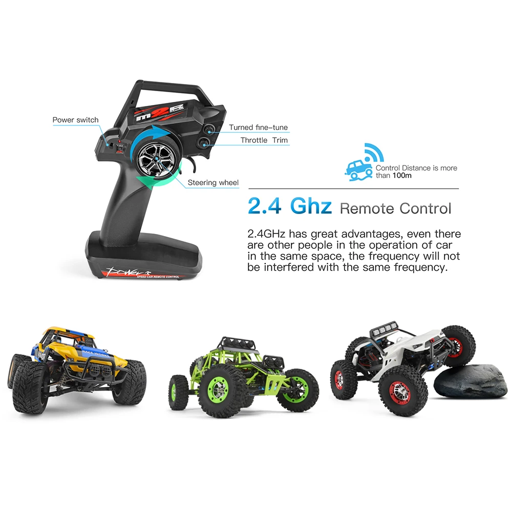 

WLtoys 12402a 12428 12429 1:12 Rock Crawler RC Car 50KM/H 4WD Electric High Speed Car Off-Road Drift Remote Control Children Toy