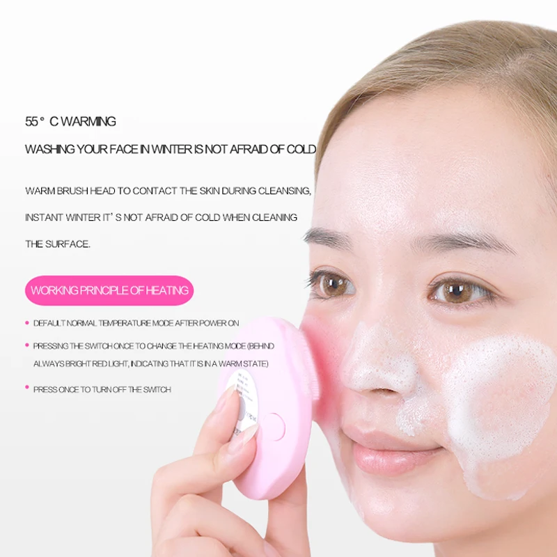 Новая USB щетка для чистки лица мини электрическая Массажная стиральная машина