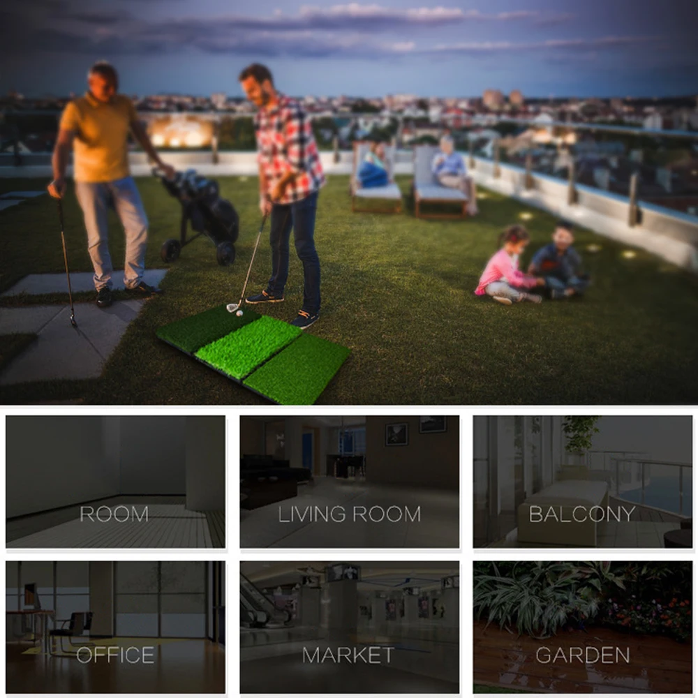 

Golf Practice Mat Foldable Golf Training Mat for Home Backyard Office Outdoors Indoor Golf Training 3 In 1
