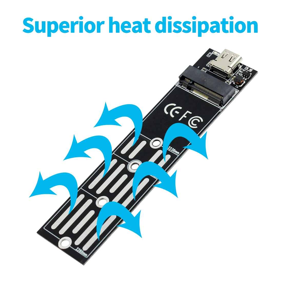 Корпус для твердотельного накопителя USB3.1 Type C на M.2 B Key SATA NGFF SSD Box 6 Гбит/с M2