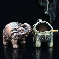 1pcs creative elephant shape metal creative ashtray metal aschenbecher ashtray home cigarette ashtray for cigar