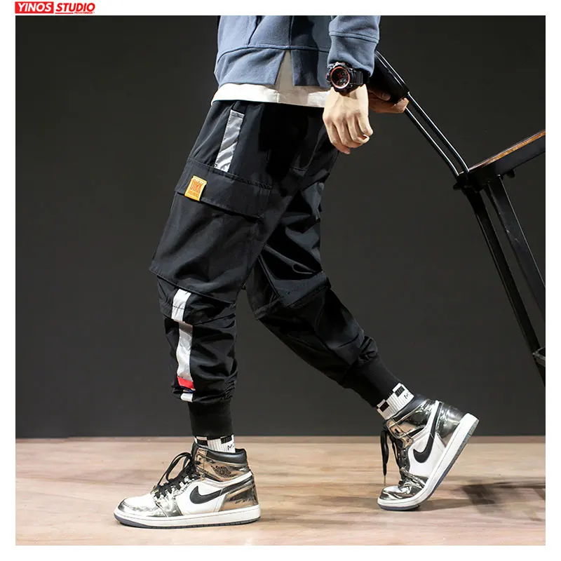 Дропшиппинг осенние мужские уличные однотонные повседневные японские шаровары