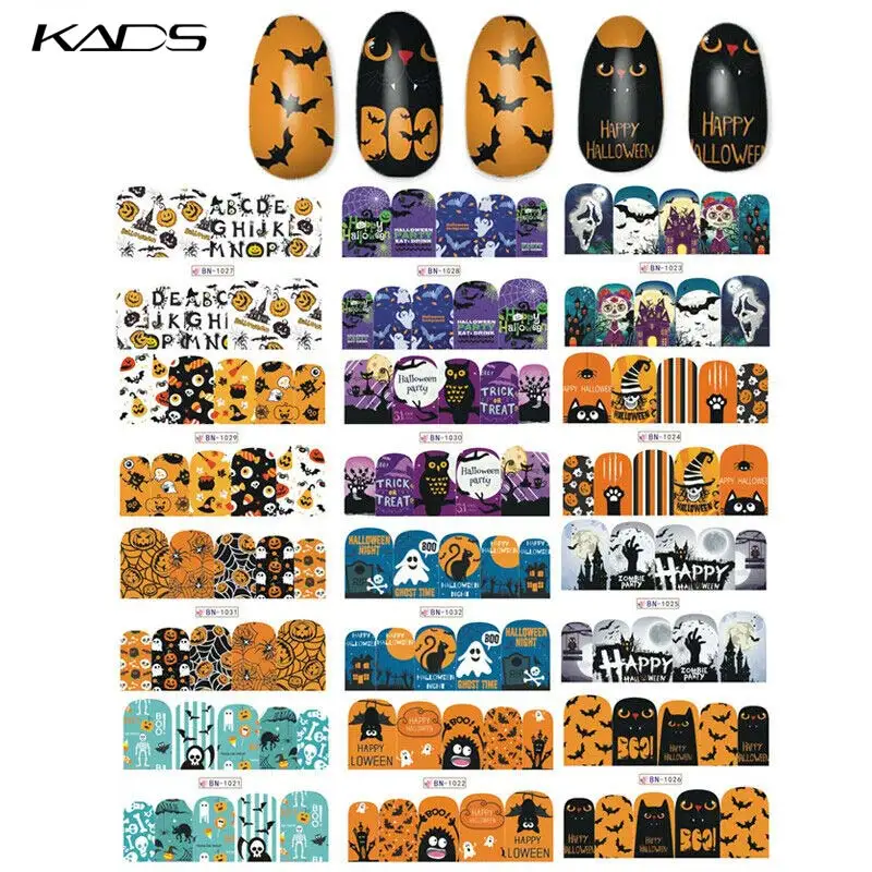 Рождественские наклейки для ногтей резиновые водная Фольга ногтевого дизайна