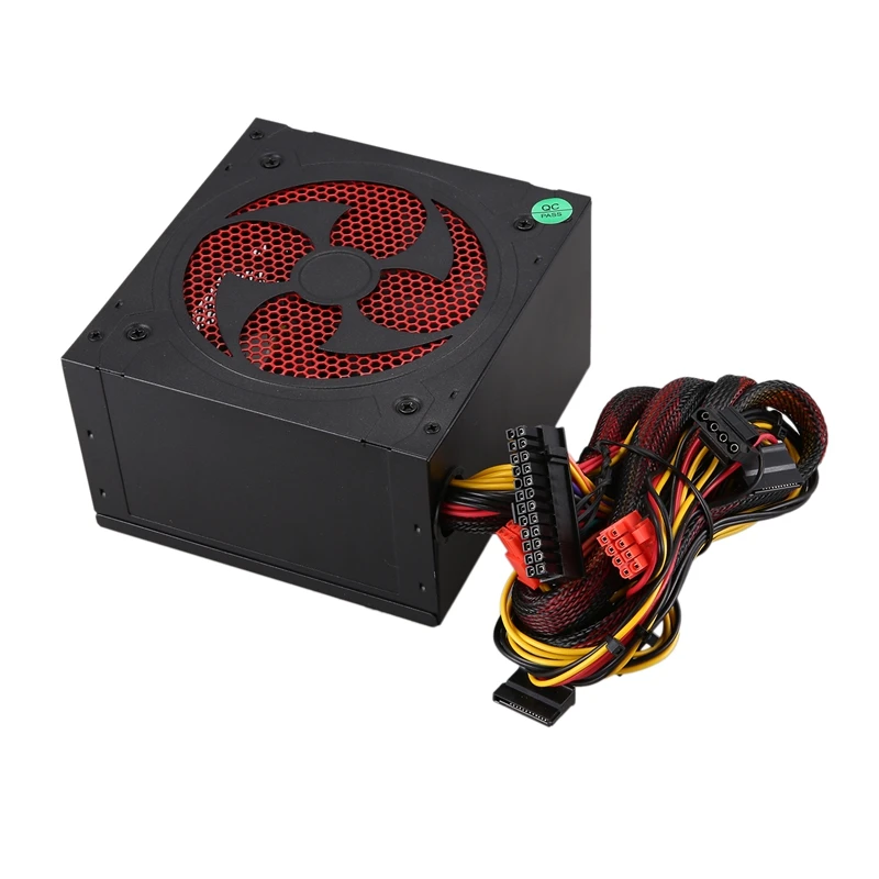 AAAJ-500W тихий вентилятор ATX 12V 4/8-Pin PC блок питания модульный SLI с подсветкой для