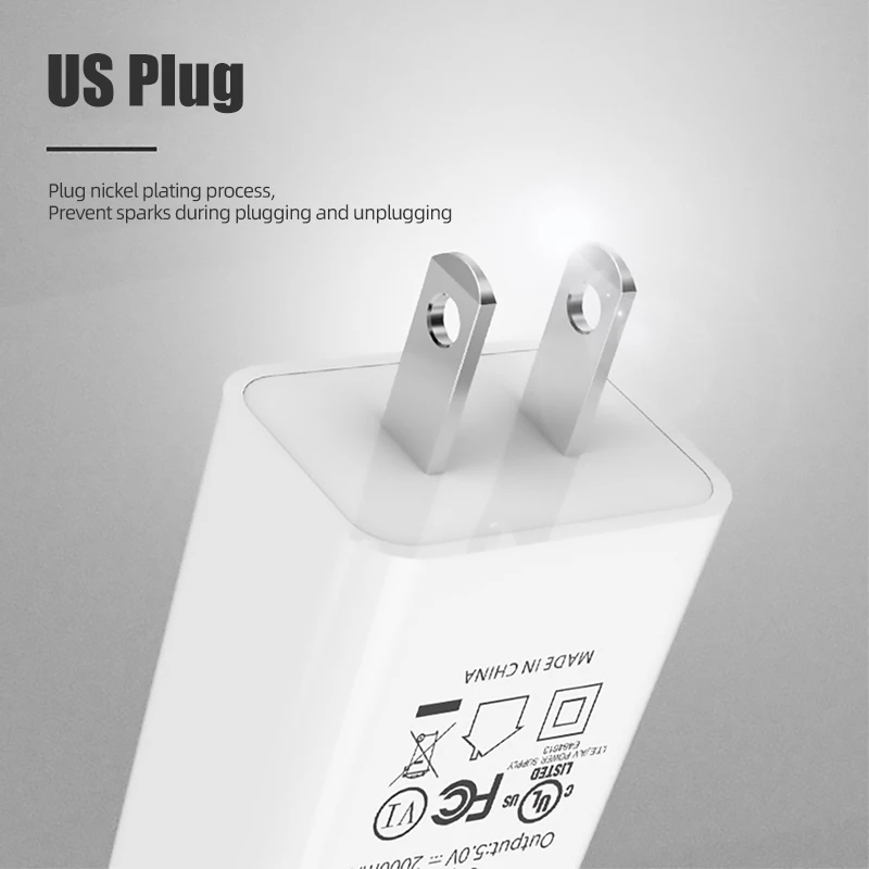 ! ACCEZZ USB зарядное устройство 5V 2A EU вилка для iphone iPad iPod Универсальный Samsung Huawei Xiaomi