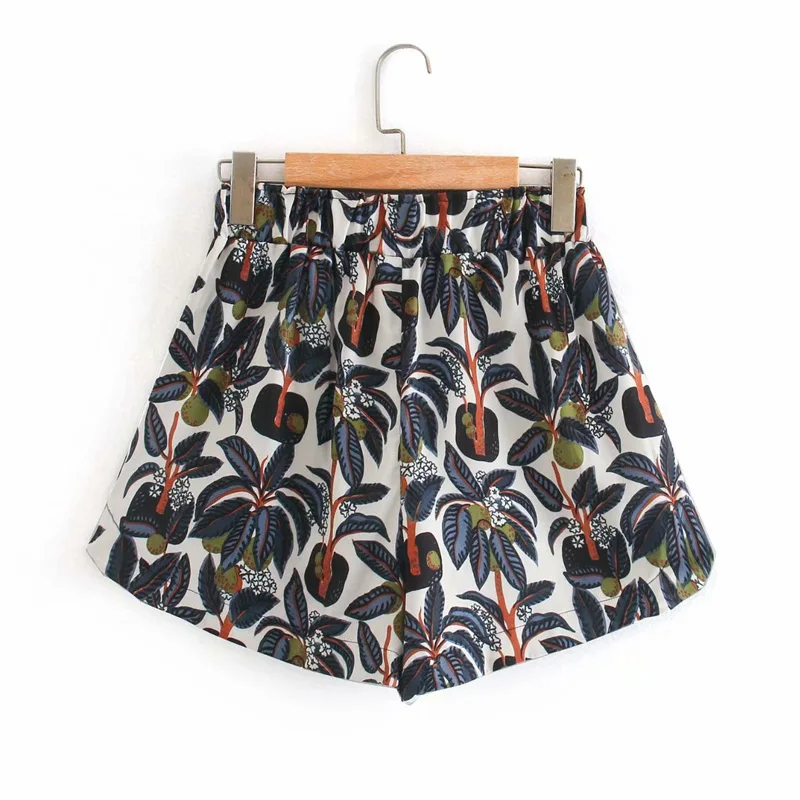 

Women Casual 2 piece set Suits 2020 Summer Short Sleeve Blouses Tops and Elastic waist Shorts Female Street Two piece set Cloth