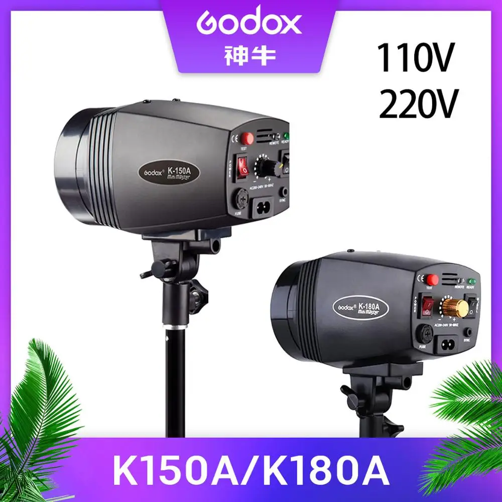 GODOX K-150A K150A K180A K-180A 180WS 150Ws Портативный Мини Мастер Студия Вспышка освещение Фотогалерея Мини Вспышка 110 В/220 В