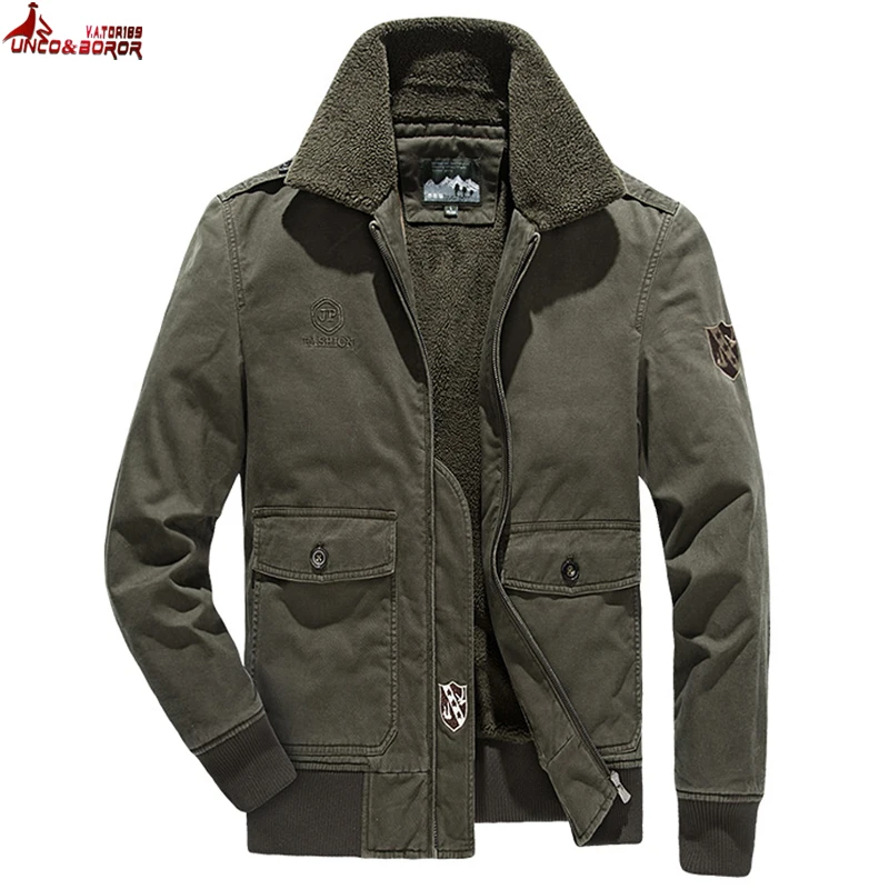 Зимняя куртка мужская утепленная одежда с содержанием шерсти флисовая хлопковое