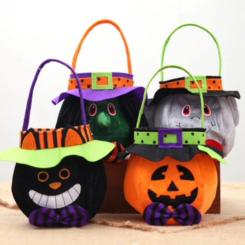 

1pcs DIY Kids Festival Party Favors Gift Bags With Handles Treat Bags Solid Color Cloth Shopping Bag Multi-use Gift Tote Bags
