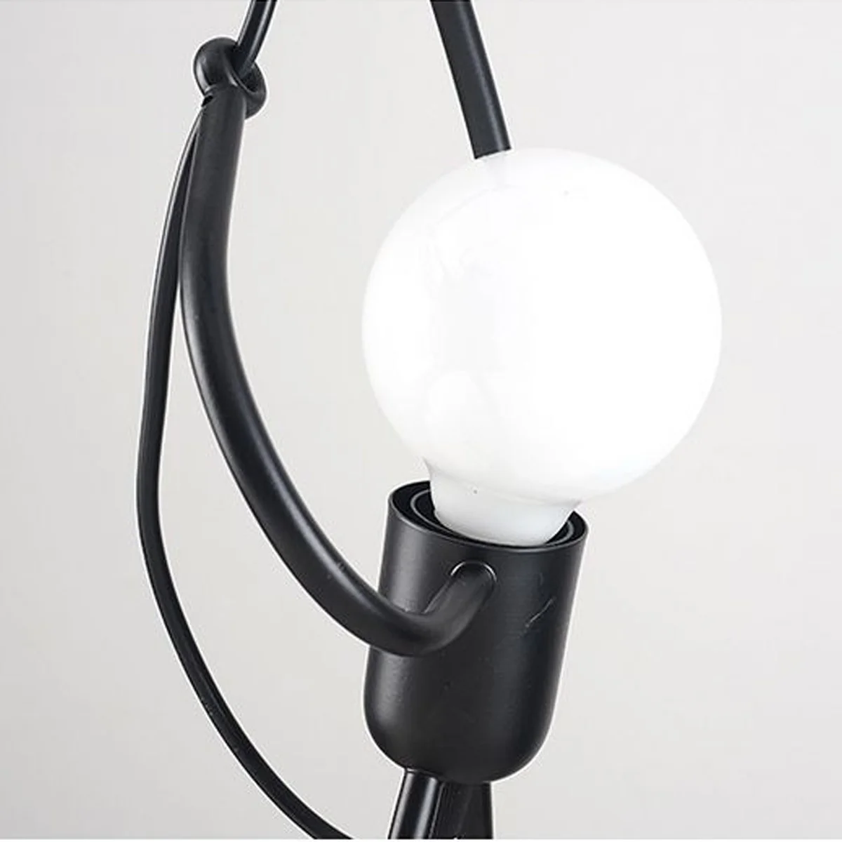 

LED Hanging Lamp Chandelier Climbing Pendant Lamps Iron Little Man Modern Light Night Lights for Home Party Bedroom Decor