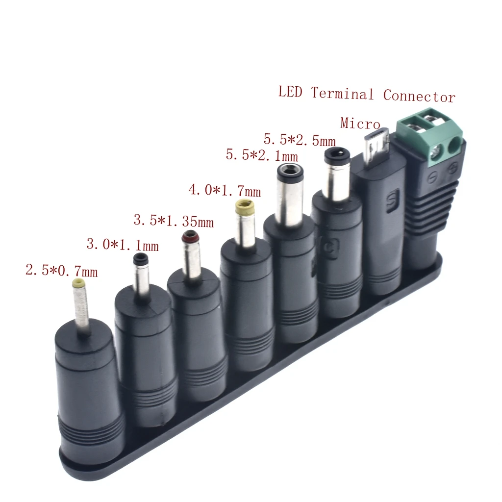 Адаптер постоянного тока 5 5*2 1 мм мама Папа разъем T /LType адаптер питания