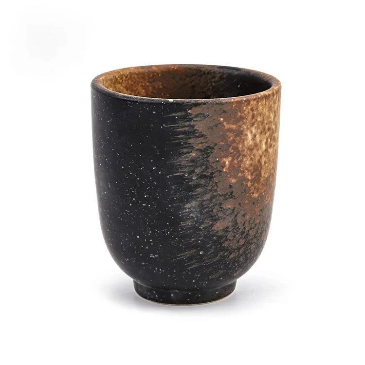 

High Temperature Hand Drawing Japanese Style Teacup Water Cup Stoneware Ceramic Kungfu Teacup Cuisine Drinkware