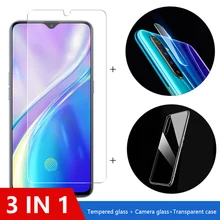 fast delivery 3 in1 protective glass For xiaomi redmi note 8 pro screen protector tempered film For note 8 pro accessories