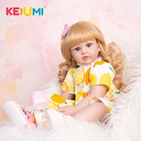 24 inch reborn baby dolls cloth body lovely princess toddler dolls toy with energetic lemon set for girl childrens day gifts
